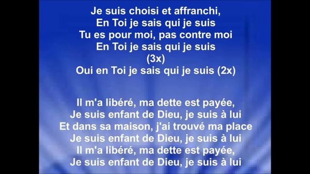 EN TOI JE SAIS QUI JE SUIS - Stéphane Quéry & Hosanna A'Live Music смотреть онлайн