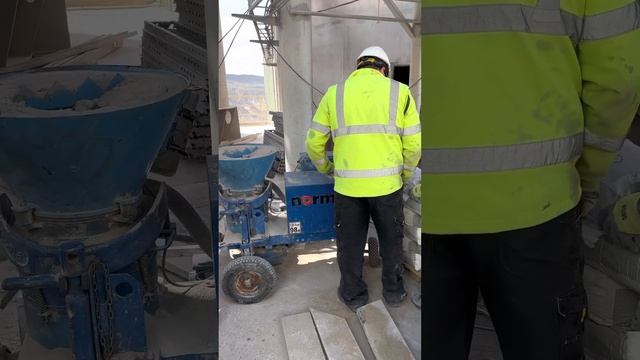 Торкретирование циклонов завода Каспи цемент. смотреть онлайн