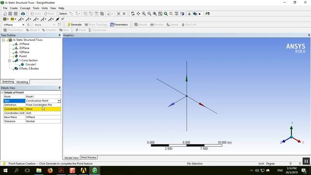 Ansys 3D Truss Example смотреть онлайн