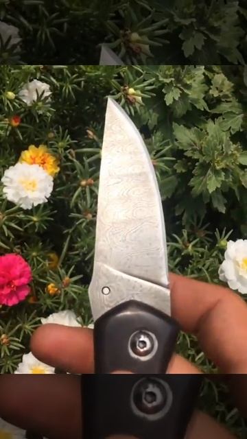 Ирбис складной нож из дамасской стали ООО ПП КИЗЛЯР смотреть онлайн