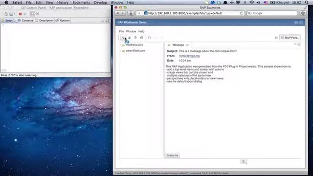 Q7 for Eclipse Rich Ajax Platform (RAP) Demo II смотреть онлайн