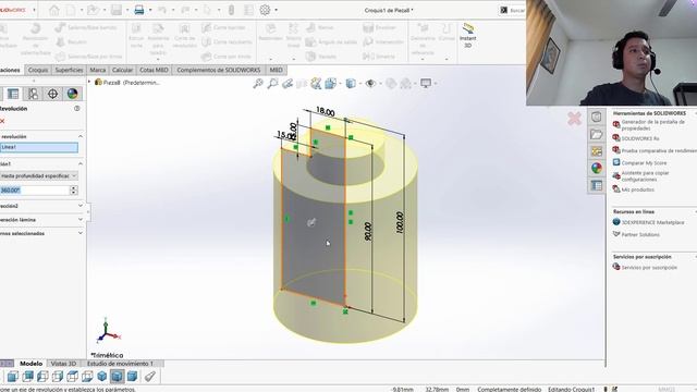 Entrando en el mundo de SolidWorks #8 - operación de vaciado смотреть онлайн