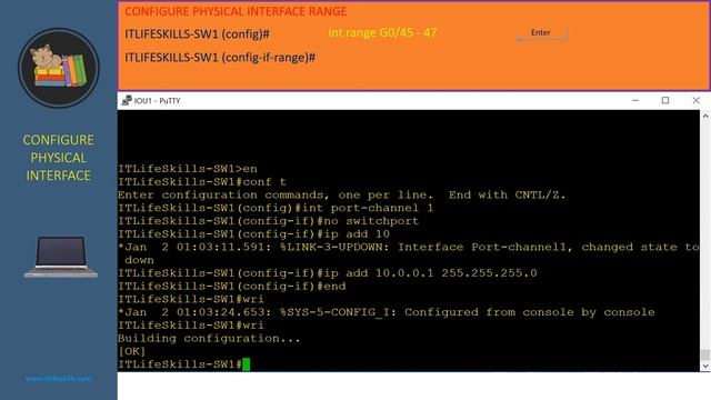 Implementing Layer 3 EtherChannel смотреть онлайн