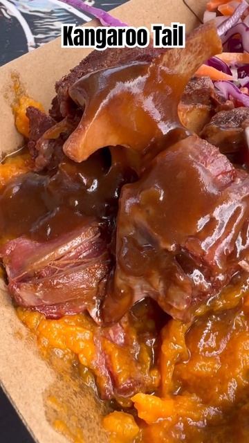 Kangaroo Tail With Sweet Potato And Salad! 😆 கங்காரு வால்