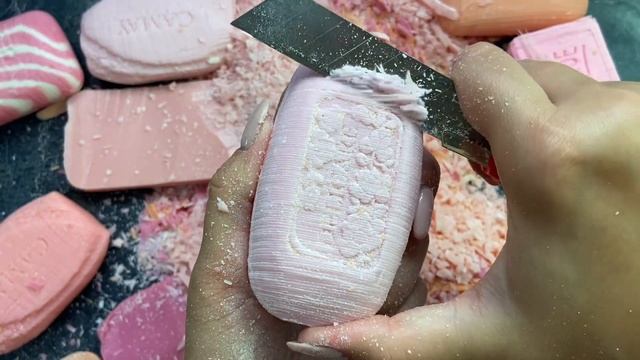 Pink set of soap cubes 💞 Розовый сет мыльных кубиков 💞 Asmr video 💞 Асмр видео смотреть онлайн
