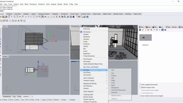 Setting scene and camera in vray / rhino смотреть онлайн