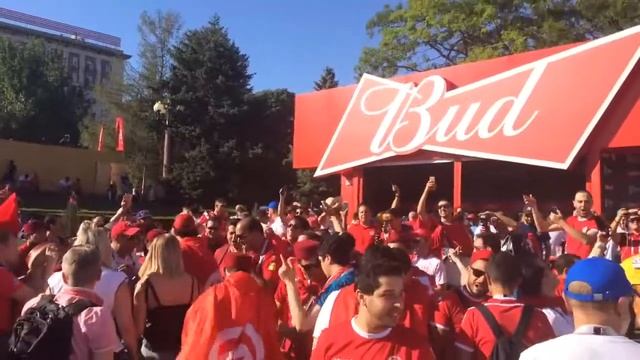 Тунисские болельщики веселятся на Фанфесте смотреть онлайн