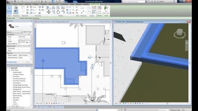 Revit Architecture 2012 - Custom Pool and then Rendered смотреть онлайн