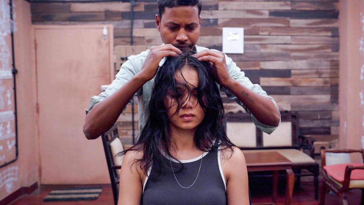 First Ever Intense Head Massage ASMR Experience ｜ Indian Massage смотреть онлайн