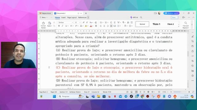 RESOLVENDO PROVA REVALIDA 2024.1 - LIVE 10