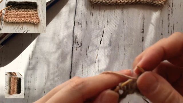 Вязание узора Полухолст спицами смотреть онлайн