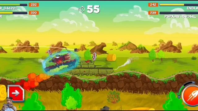 Play Top Game Tank Combat: Gerand Bent Barrels, Tank Battle 2D Best Game Tank Mobile 2023 смотреть онлайн