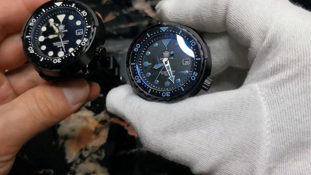 Steeldive SD1975XP New Tuna Release Black Blue PVD Version Englisch Review Best Seiko Tuna Hommage смотреть онлайн