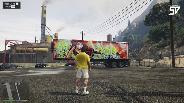 GTA V - HOW TO DRAW GRAFFITI & TEXTURE ON VEHICLE | VEHICLE VINYL EDITOR MOD