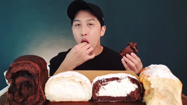 MUKBANG)초코식빵/치즈브리오슈/크림빵/디저트/빵/먹방/Chocolate Bread/cheese Brioche/cream Bread/dessert/EATING SHOW