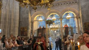 Пасха 2025. Великая вечерня у Гроба Господня. Чтение Евангелия на разных языках .