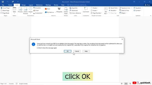 How To Edit PDF In MS Word | Convert PDF To Word | Insert PDF In Word