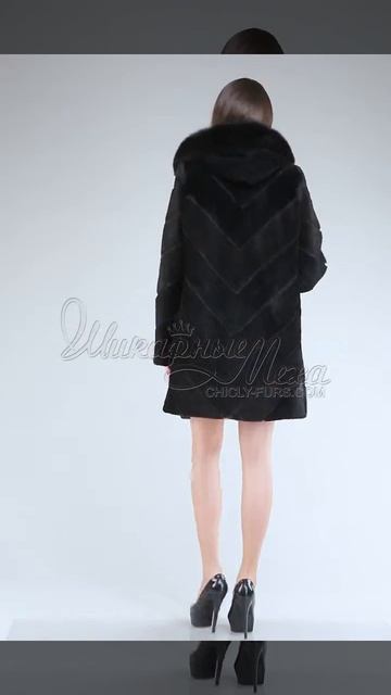 Шуба из меха нутрии Хезер