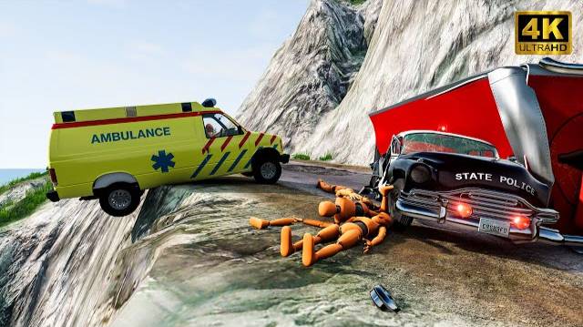 🚙Обрывы VS автомобилей 🏞️ vs 🚙 #13 Beamng.Drive смотреть онлайн