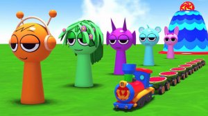 Мультики для детей. Мультики про разноцветных чудиков для малышей. Детские мультики про капельки