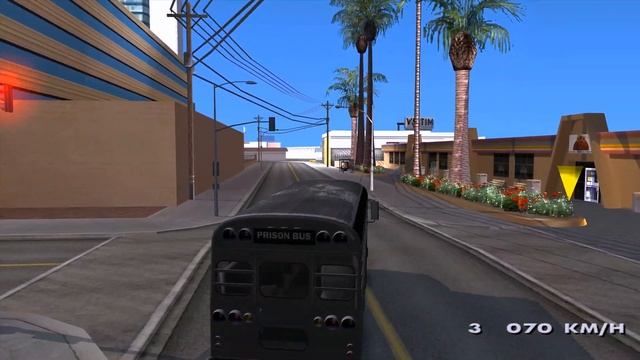 Prision Bus Los Angeles County 🔥 GTA San Andreas Mod ENB 4K 60 FPS _REVIEW смотреть онлайн