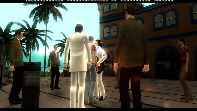 GTA San Andreas Michael Jackson's Global Mod Концерт на публике смотреть онлайн