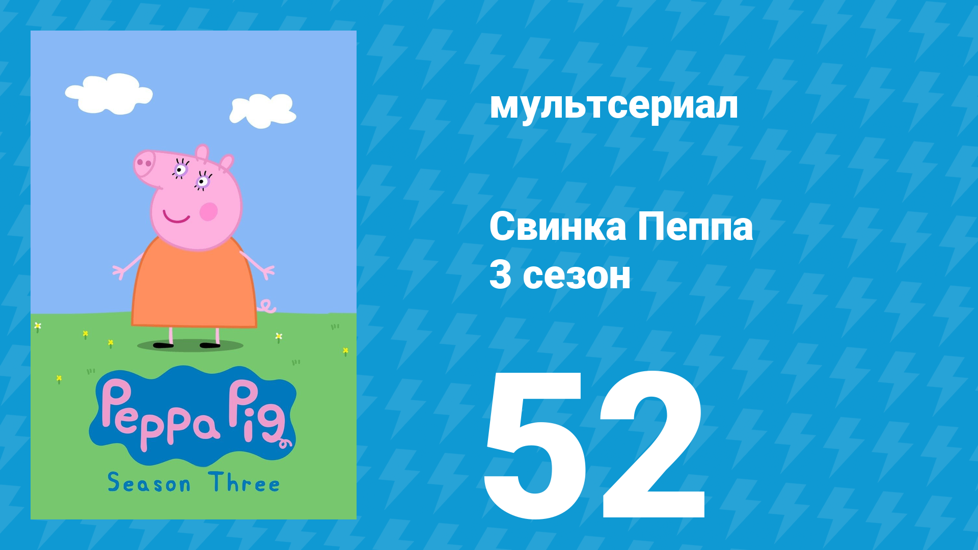 Свинка Пеппа 3 сезон 52 серия (мультсериал, 2004) смотреть онлайн