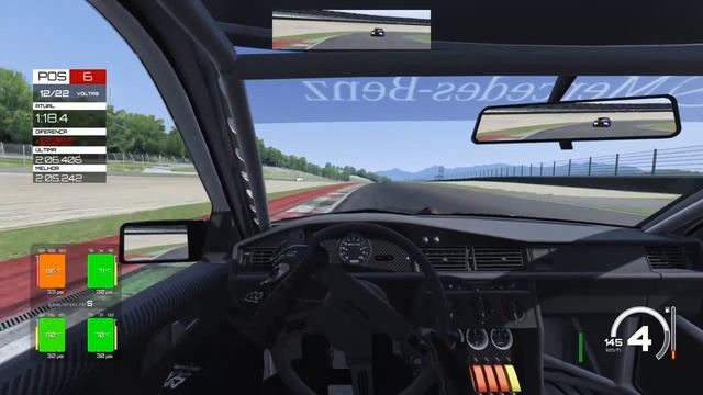 Assetto Corsa PS4 Liga Otherplanet DTM '90 Mercedes-Benz 190E EVO II DTM Mugello смотреть онлайн