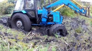 Покатушки на МТЗ 892 Засели по самую раму!!!