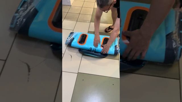 Сапборд MYBOAT BASS HUNTER FISHING DI. Проверка качества швов и комплектности набора