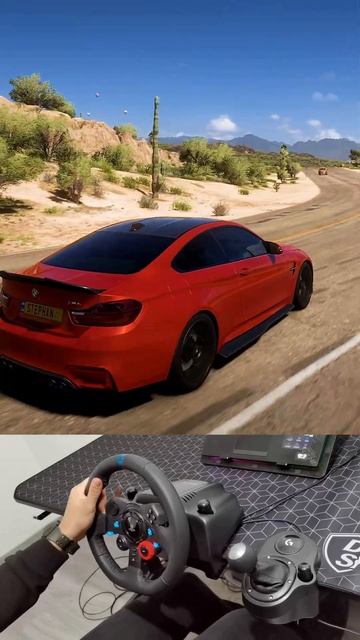 BMW M4 COUPE 2014 | Forza Horizon 5 | Steering Wheel Gameplay #shorts