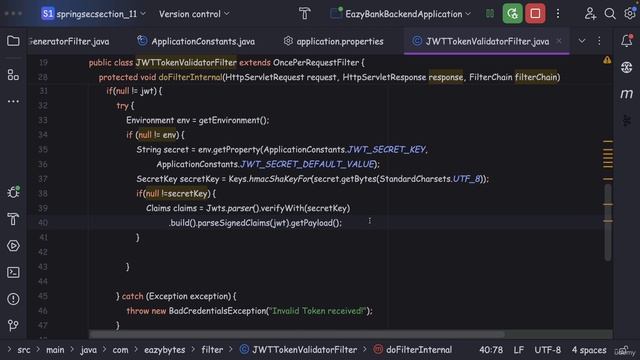 114 Building logic to validate the JWT tokens смотреть онлайн