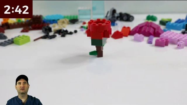 LEGO Rose Valentine's Day- LEGO MOC 5-Minute Build Challenge смотреть онлайн