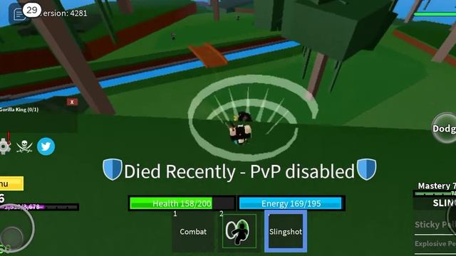 i kill the gorilla king by using q slingshot (blox fruits) смотреть онлайн