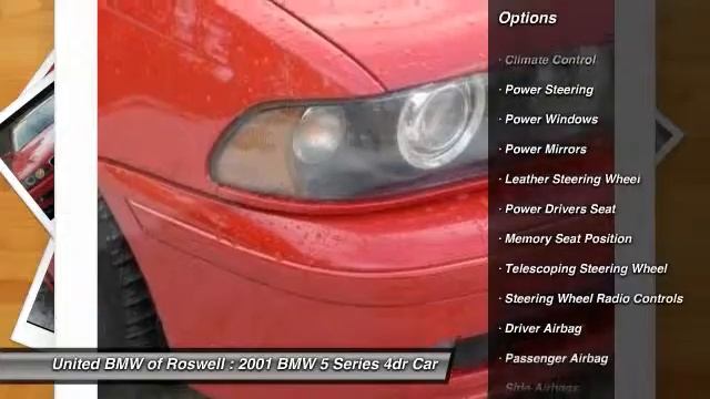 2001 BMW 5 Series Roswell GA RF14831A смотреть онлайн