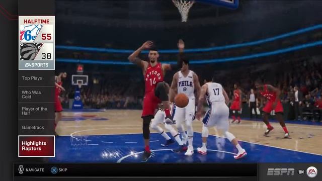 EA SPORTS NBA Live 19 Season Game Toronto Raptors vs Philadelphia 76ers смотреть онлайн