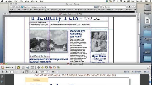 InDesign 08 - Part 9.5 - Applying paragraph styles to page 1 (front cover) смотреть онлайн