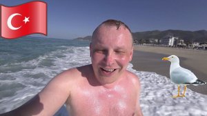 #11.Аланья. Плаваю в шторм! Обед в номере. Цены на продукты в Турции: мясо здесь точно не для всех.