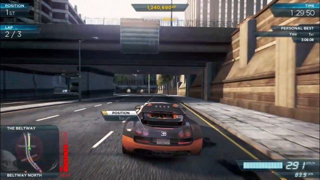 Need For Speed Most Wanted (2012) Bugatti Veyron Super Sports Race Stopping Power. смотреть онлайн