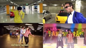 4 Gangnam style parodies in one video mashup psy