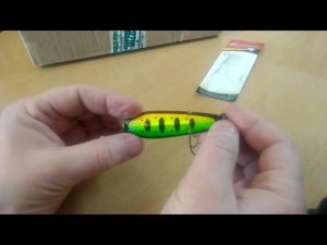 Распаковка посылки с блесной German колеб. латунь W0115