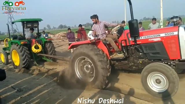 John deere 5310 vs Massey Ferguson 9500(2018) new tochan in haryana смотреть онлайн