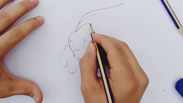 Chikorita Çizimi (kara Kalem)/pokemon çizimi4
