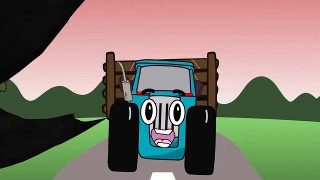 Синии трактор спешит на Хэллоуин. Halloween Song and Blue Tractor
