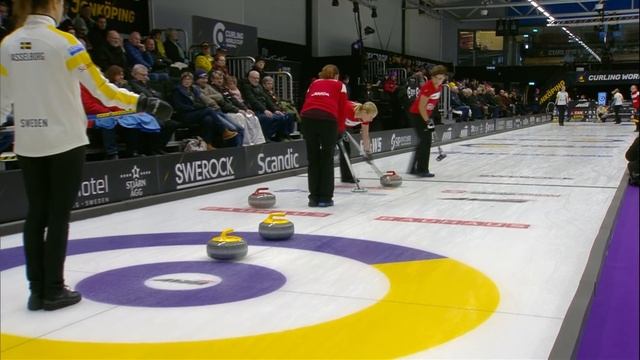 Canada v Sweden - Women - Curling World Cup - Jonkoping, Sweden - third leg смотреть онлайн