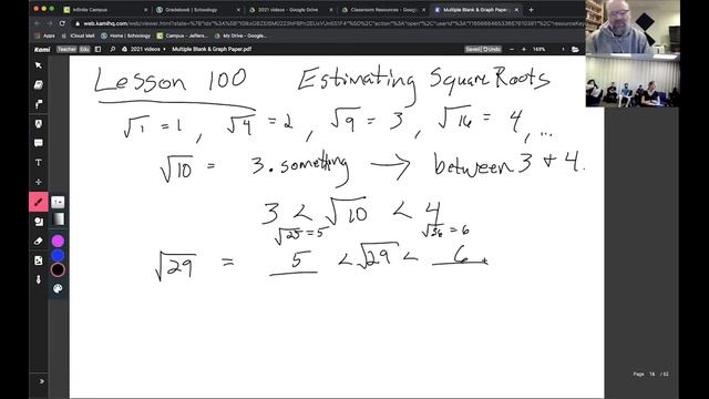 Saxon Math 87 Lessons 99 and 100 смотреть онлайн