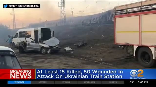 At Least 15 Dead And 50 Wounded In Attack On Ukrainian Train Station смотреть онлайн