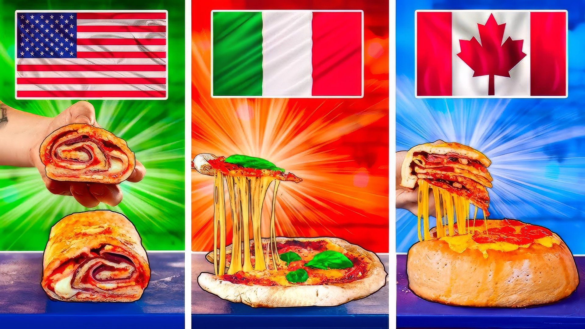 АМЕРИКАНСКАЯ ПИЦЦА vs ИТАЛЬЯНСКАЯ ПИЦЦА vs КАНАДСКАЯ ПИЦЦА ВАНЗАЙ vanzai смотреть онлайн