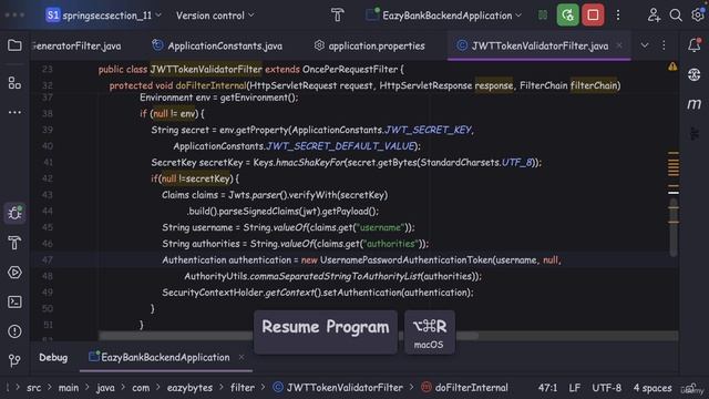 116 Validating the JWT changes made by running the applications смотреть онлайн