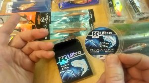 Распаковка посылки с леской Aqua FC Ultra Fluorocarbon 100%